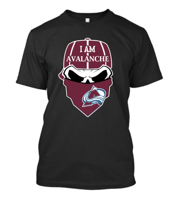 I Am Avalanche Colorado Avalanche Skull T-Shirt