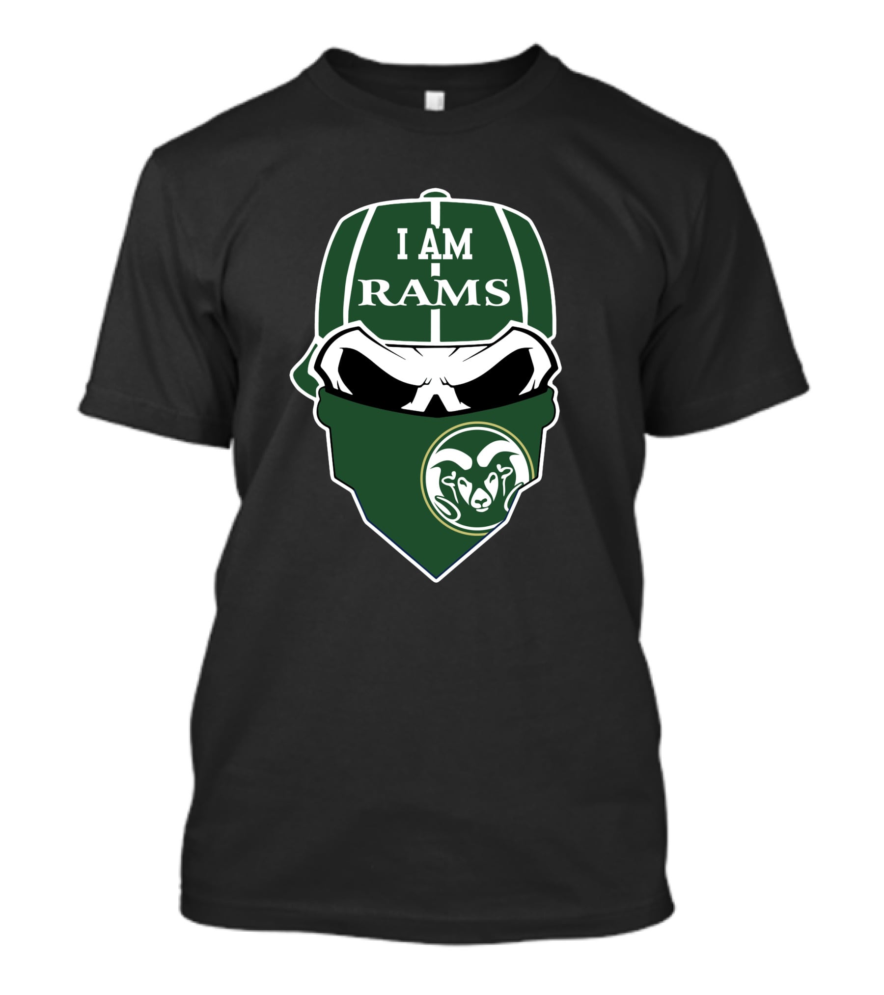 I Am Rams Colorado State Rams Skull T-Shirt