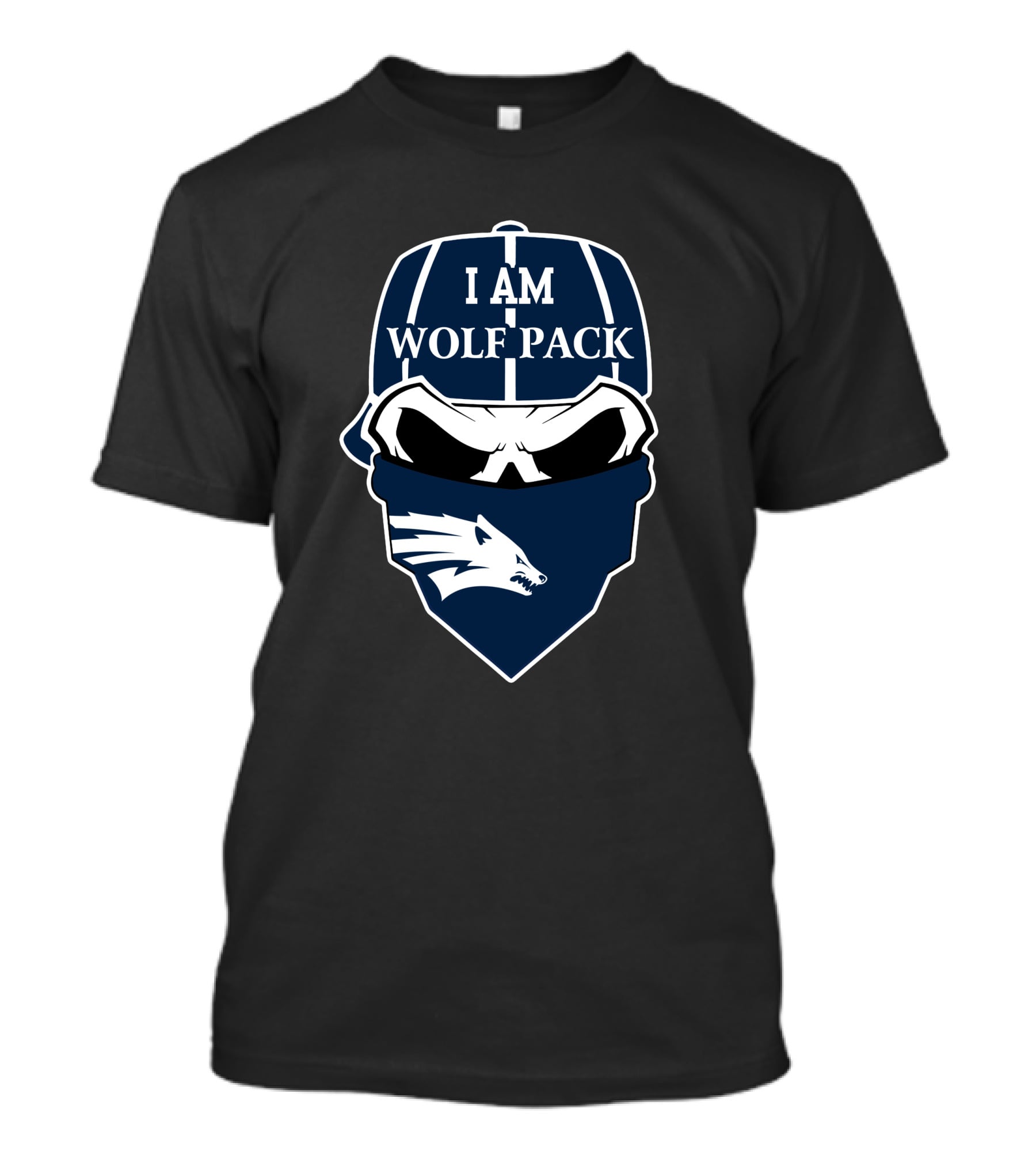 I Am Wolf Pack Skull Nevada Wolf Pack T-Shirt
