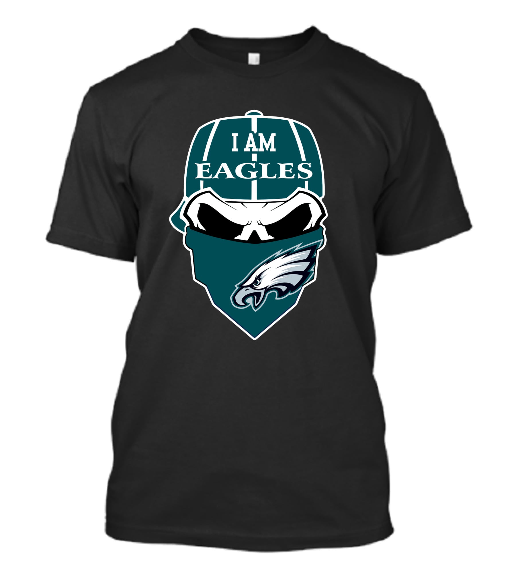 I Am Eagles Philadelphia Skull T-Shirt