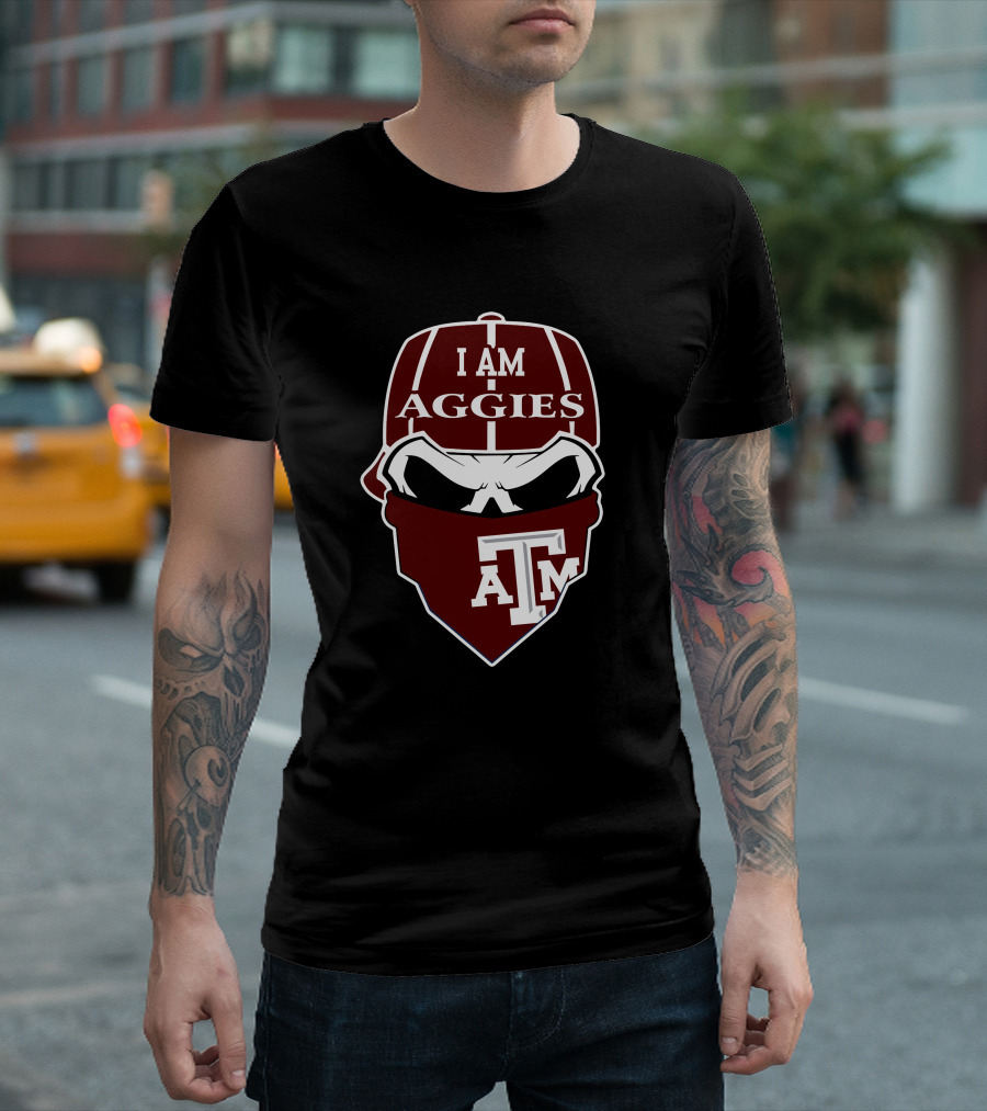 Texas A&M Aggies I Am Aggies Skull T-Shirt