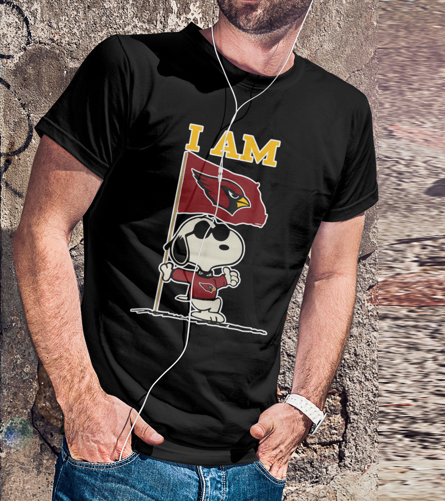 I Am Arizona Cardinals Snoopy T-Shirt