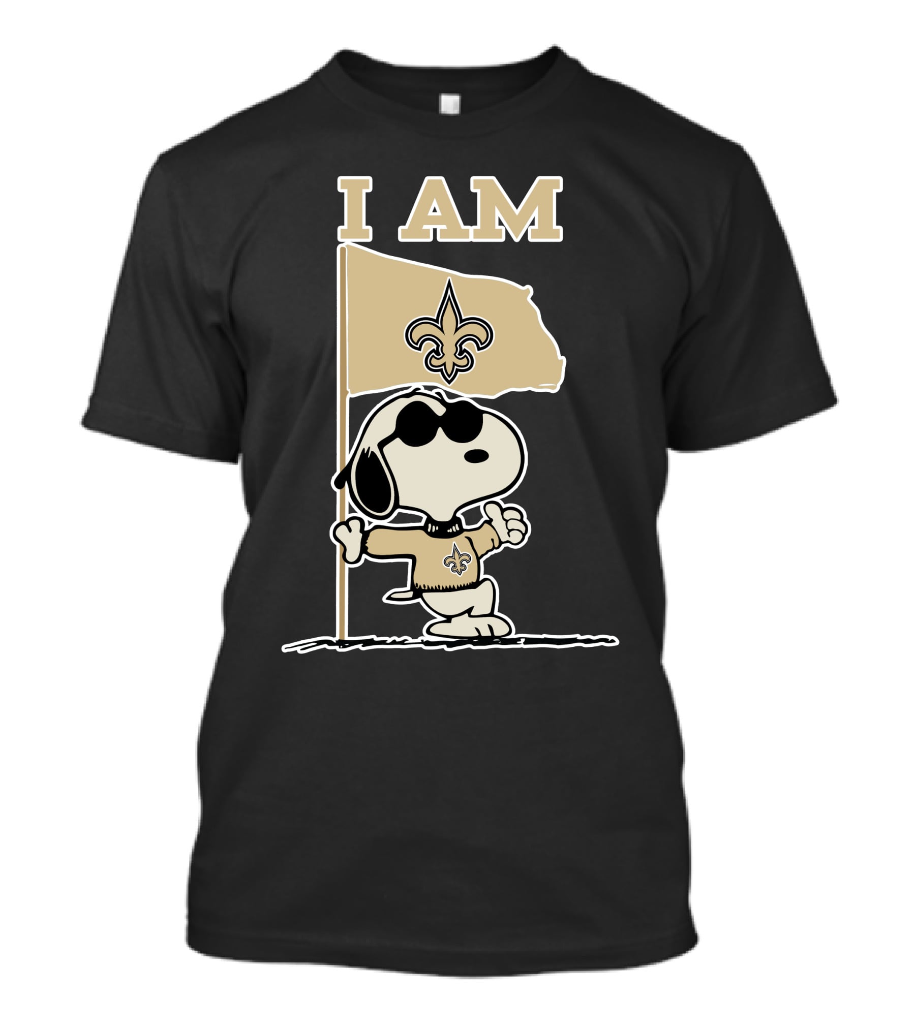 I Am New Orleans Saints Snoopy T-Shirt