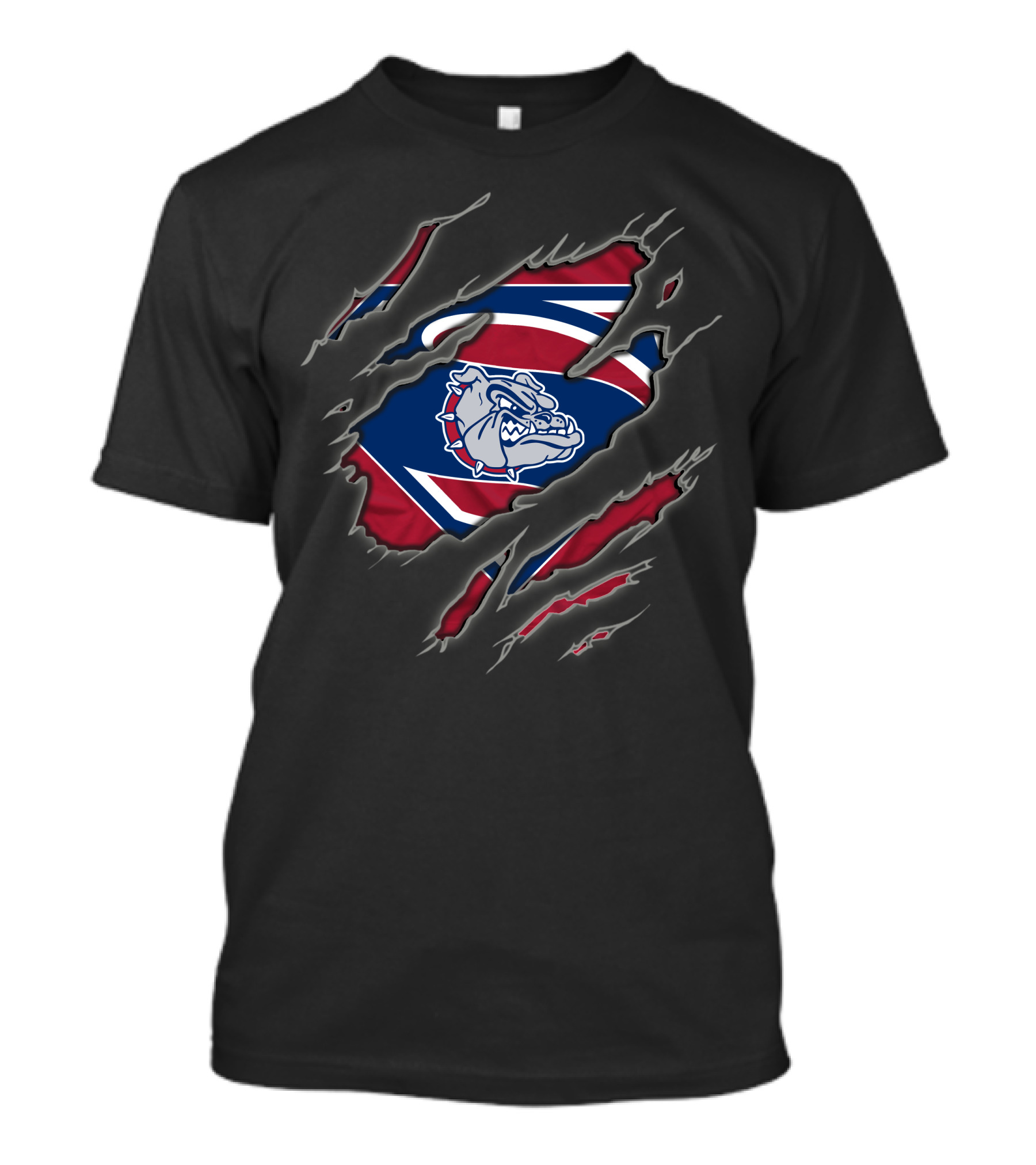 Gonzaga Bulldogs Logo Bold Superman-Inspired T-Shirt