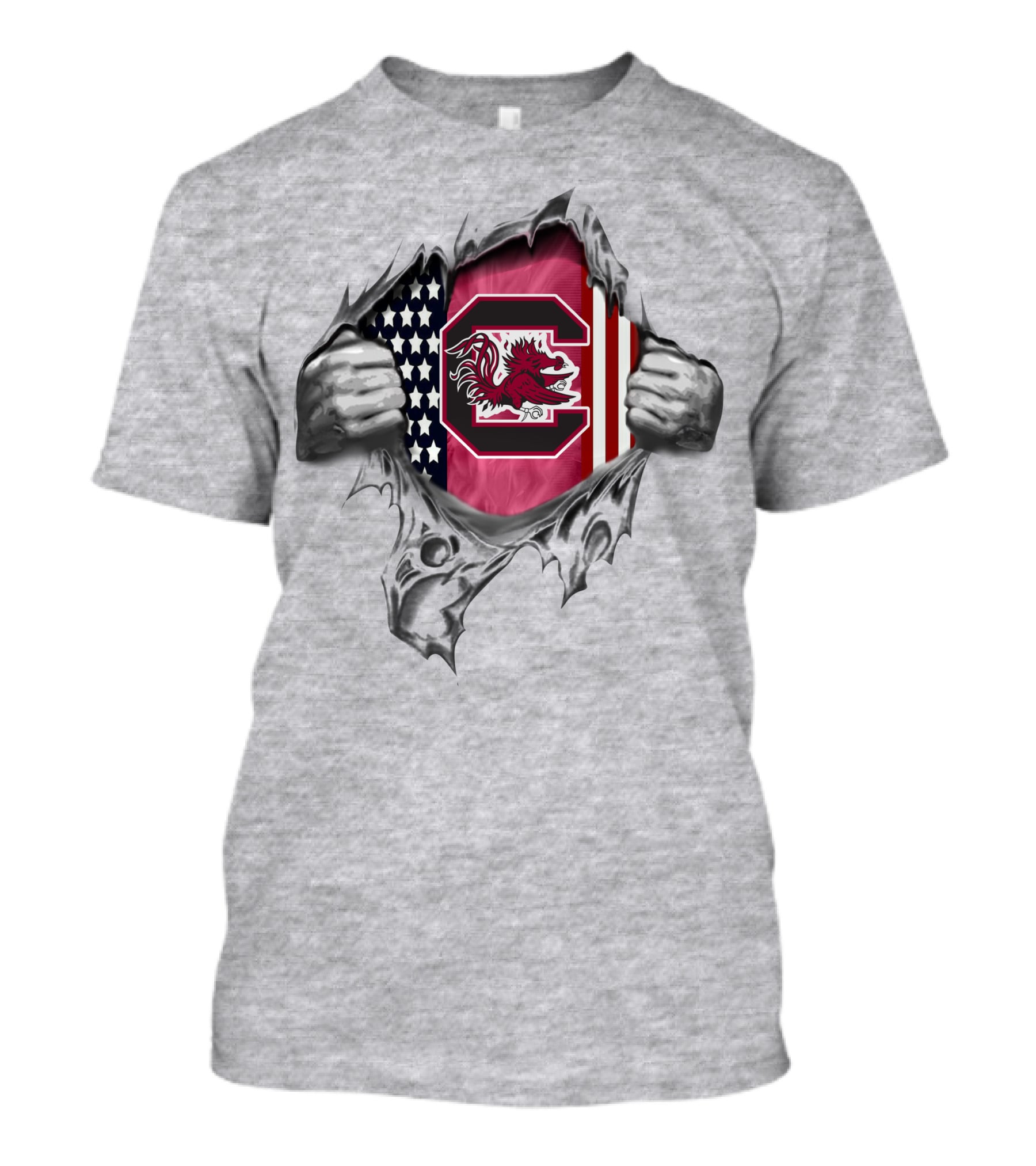 South Carolina Gamecocks American Flag Pride T-Shirt