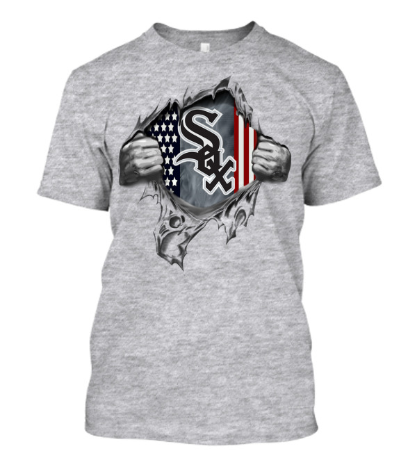 Chicago White Sox American Flag Rip T-Shirt