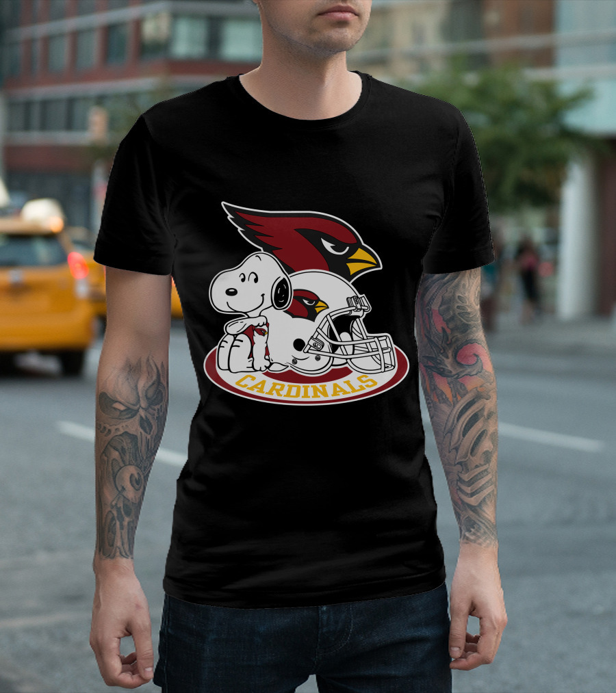 Arizona Cardinals Snoopy Football Team Helmet Icon 2 T-Shirt