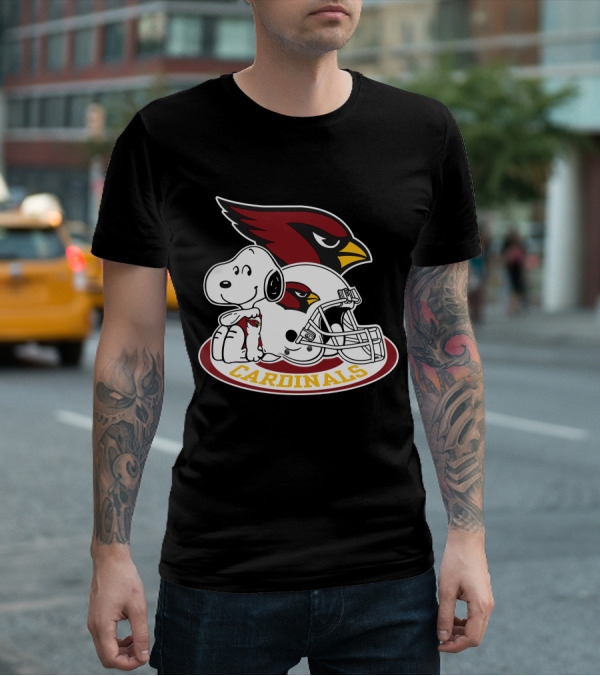 Arizona Cardinals Snoopy Football Team Helmet Icon 2 T-Shirt