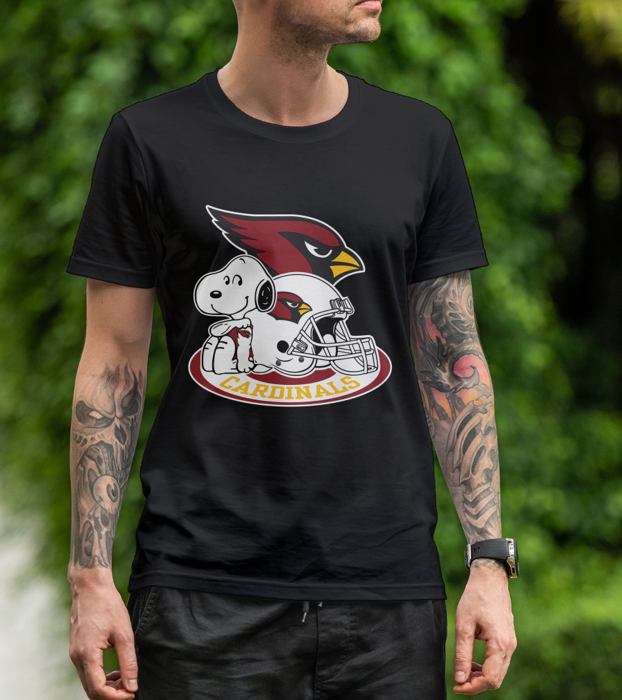 Arizona Cardinals Snoopy Football Team Helmet Icon 2 T-Shirt