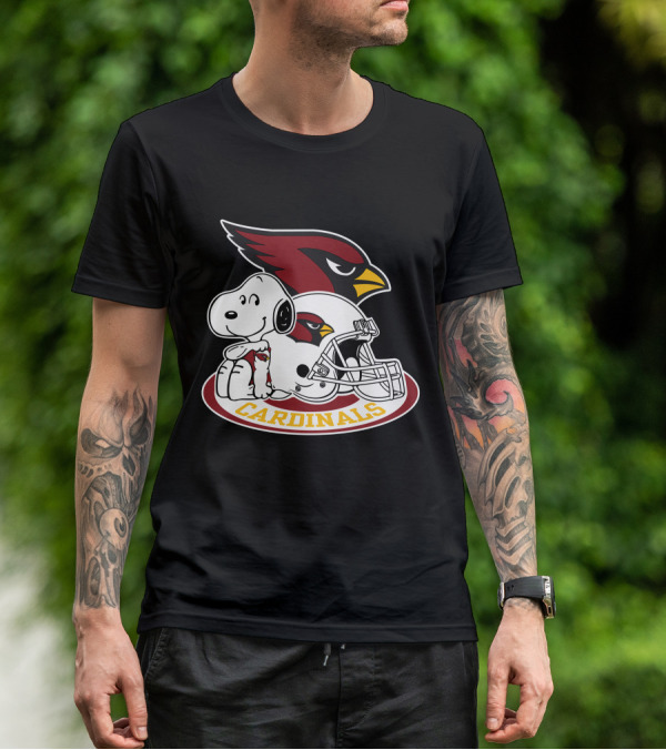 Arizona Cardinals Snoopy Football Team Helmet Icon 2 T-Shirt