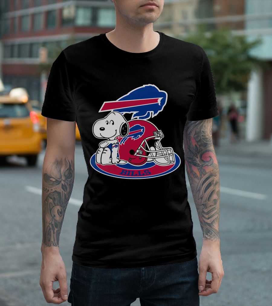 Buffalo Bills Snoopy Helmet T-Shirt