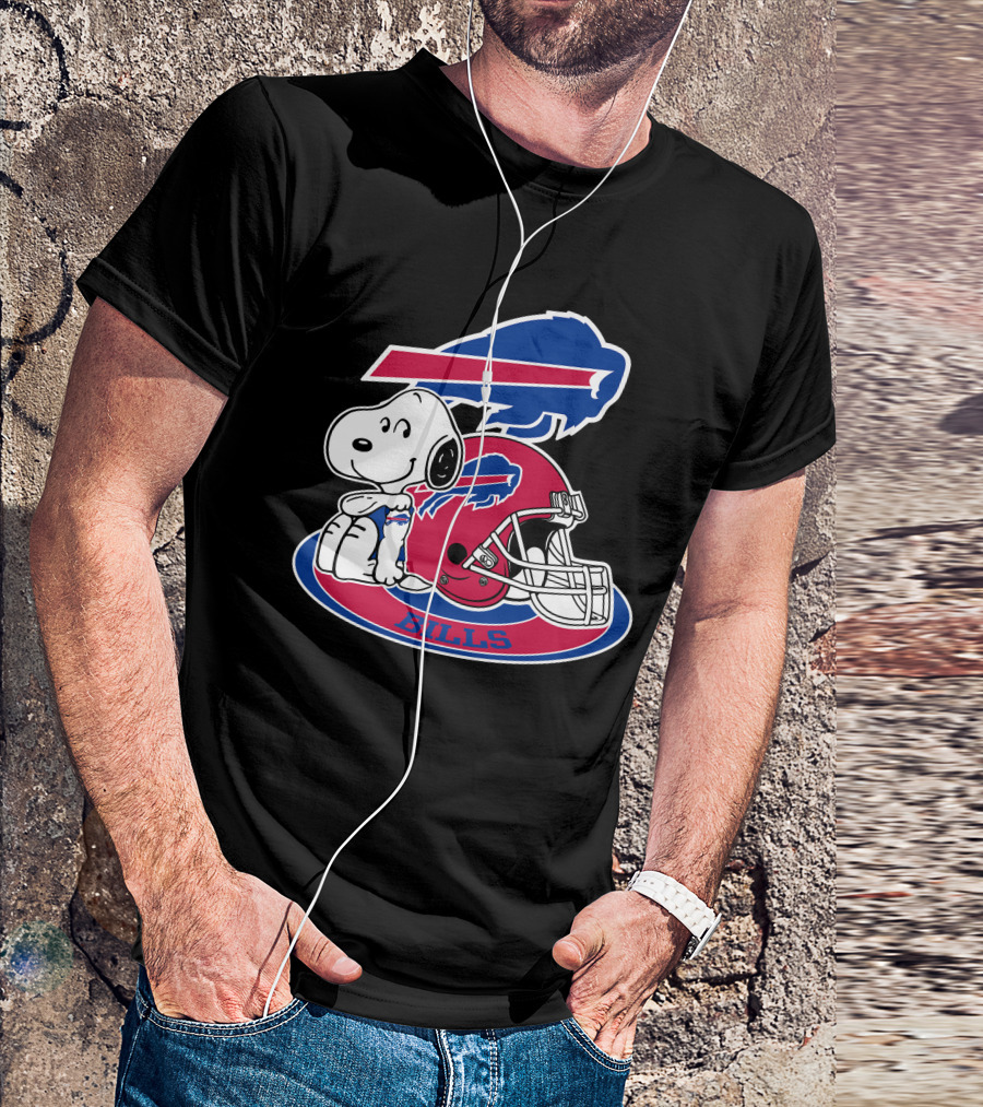 Buffalo Bills Snoopy Helmet T-Shirt