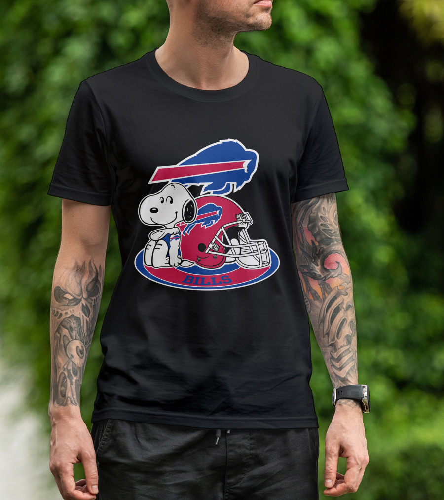 Buffalo Bills Snoopy Helmet T-Shirt