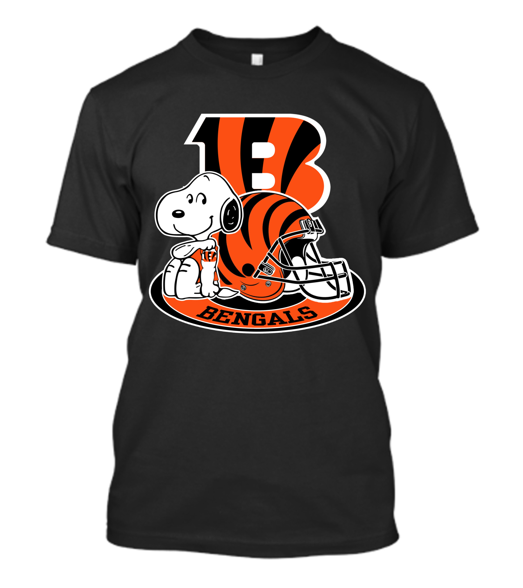 Cincinnati Bengals Snoopy Football Helmet Number One Fan T-Shirt