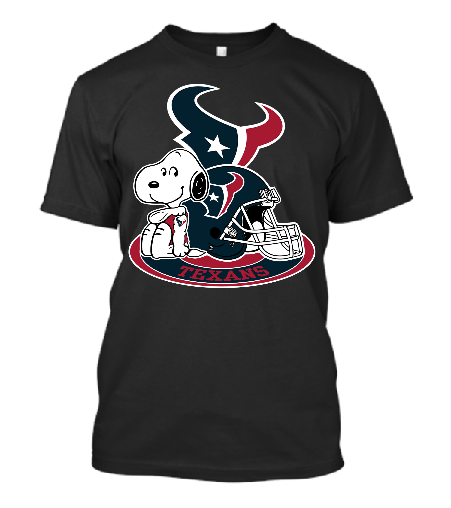 Houston Texans Snoopy Helmet T-Shirt