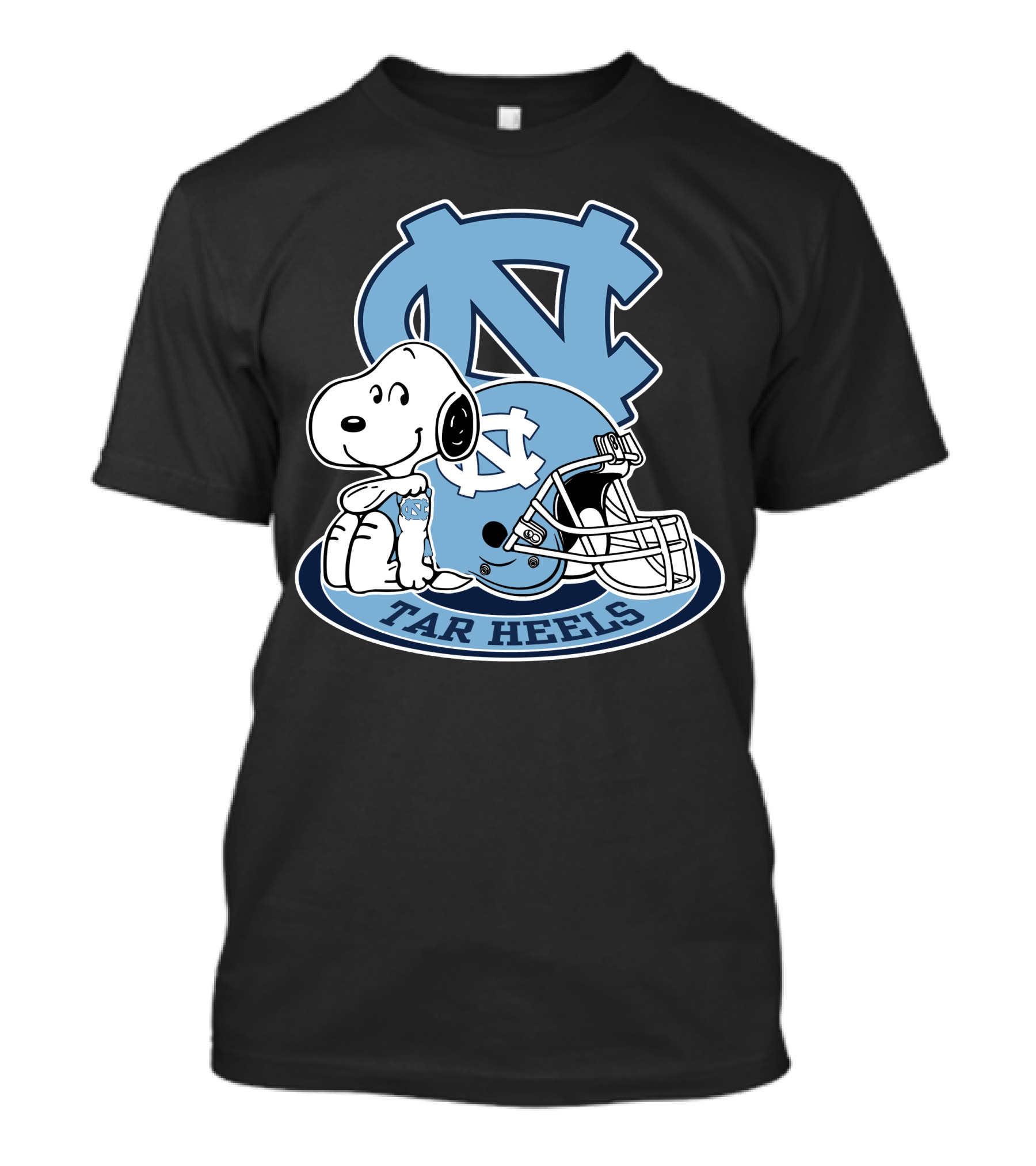 North Carolina Tar Heels Snoopy Football Helmet T-Shirt