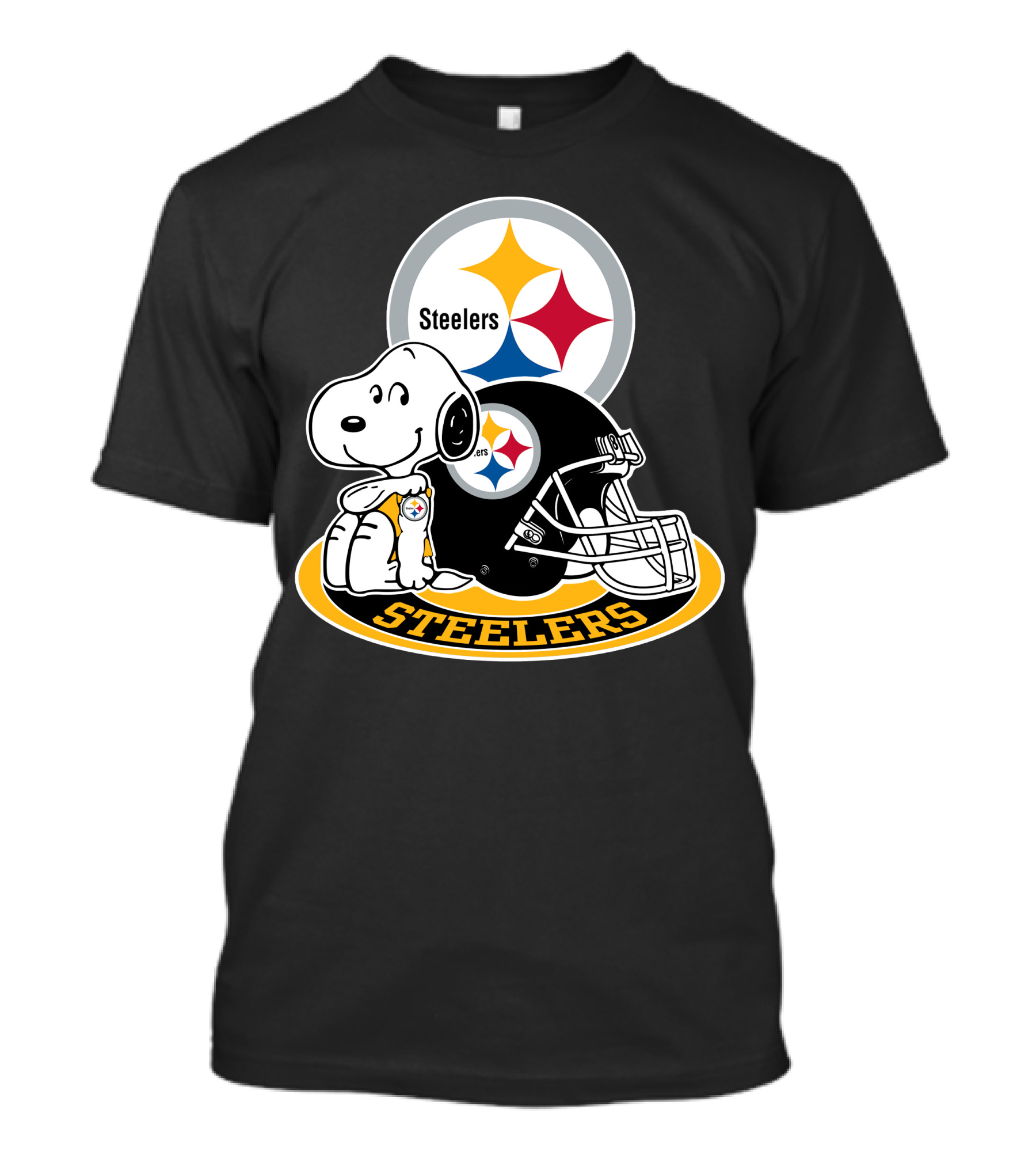 Steelers Snoopy Pittsburgh Helmet Nfl Peanuts Football Combination T-Shirt