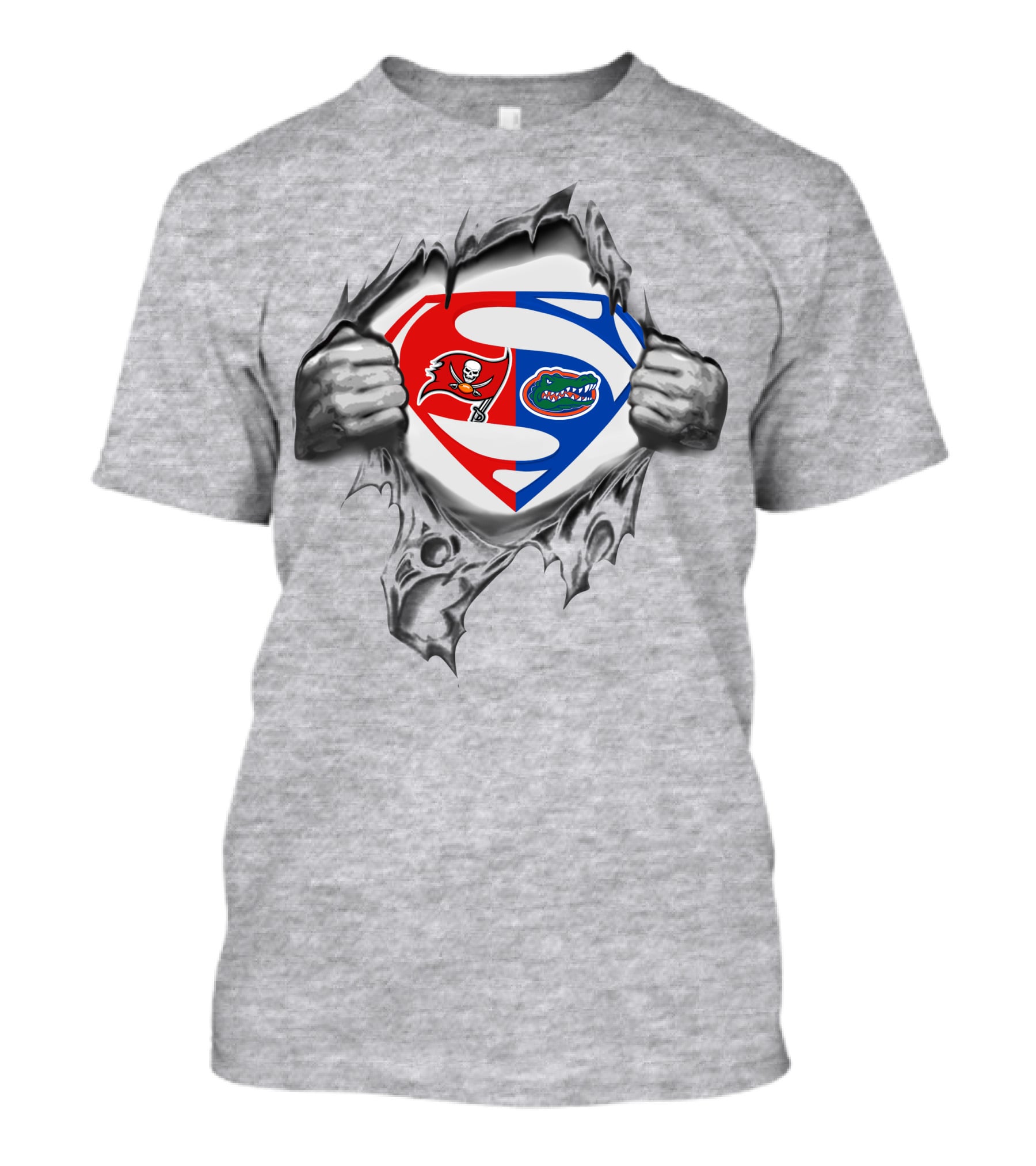 Buccaneers Florida Gators Superman Logo Mashup T-Shirt