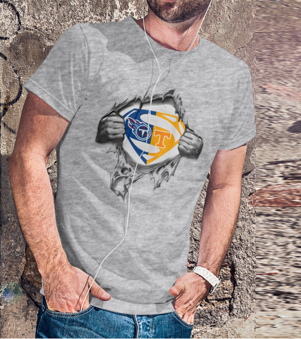 Tennessee Titans Volunteers Superman T-Shirt