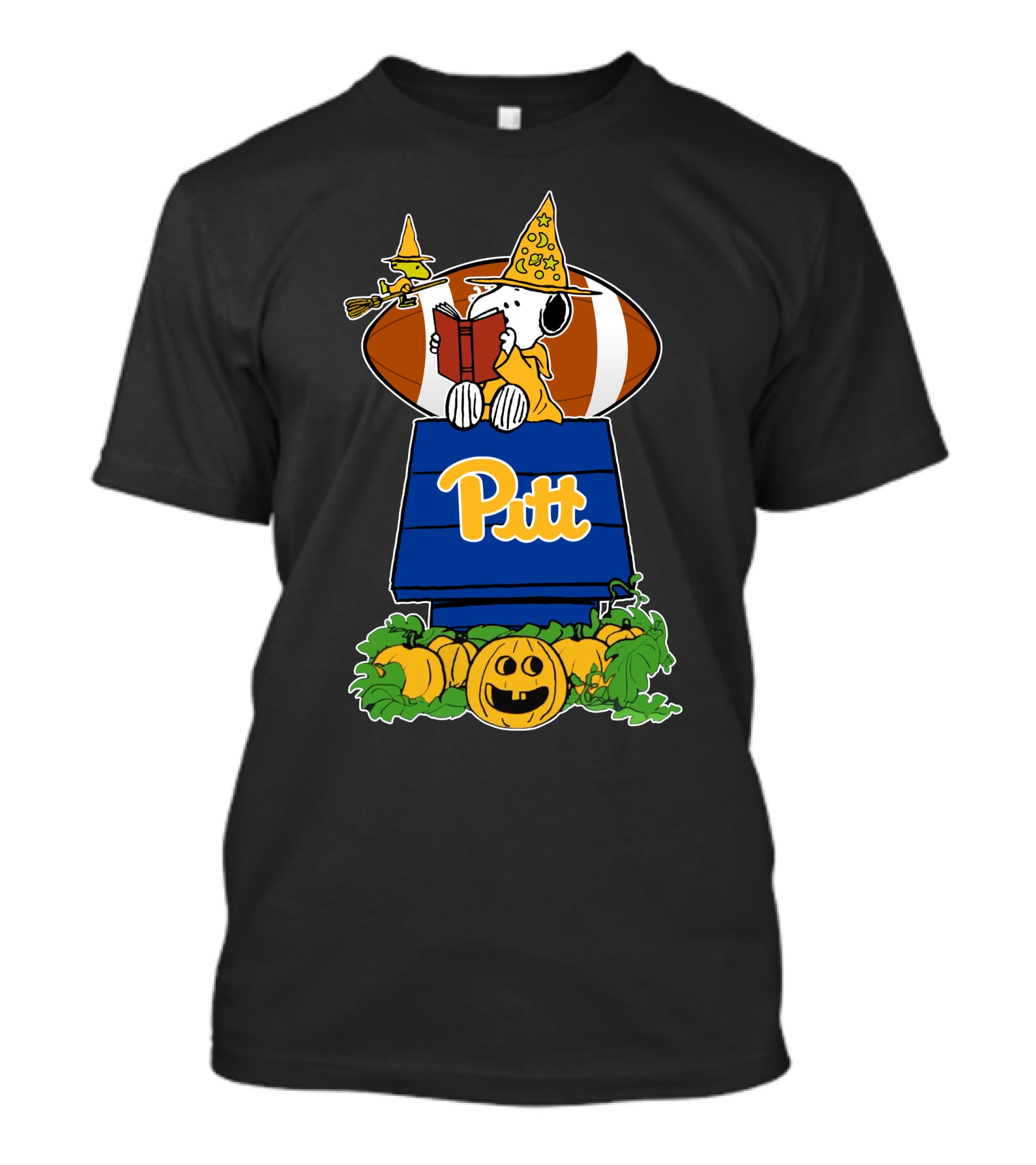 Pitt Panthers Snoopy Halloween Football Party Peanuts Pumpkin T-Shirt