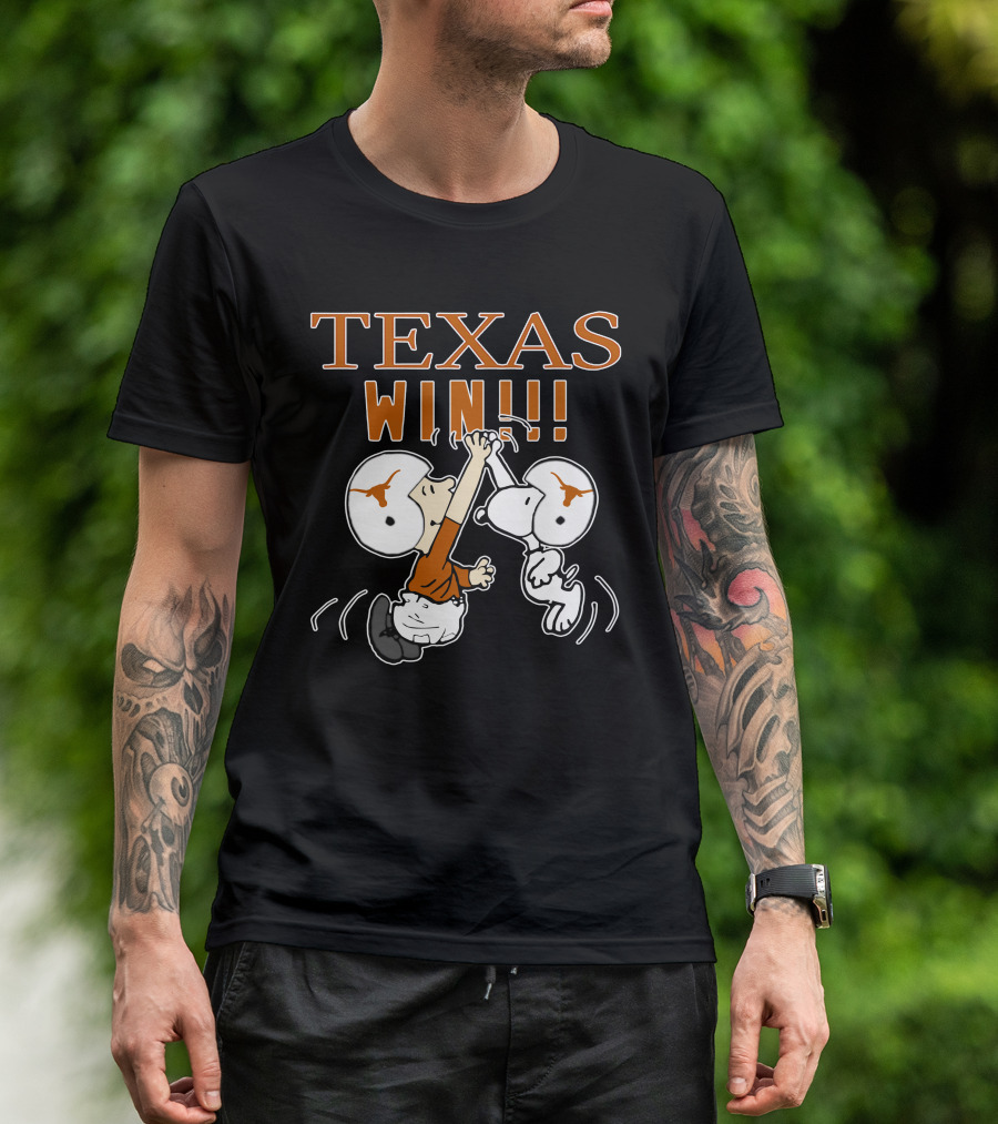 Texas Longhorns Win High Five Football Victory T-Shirt
