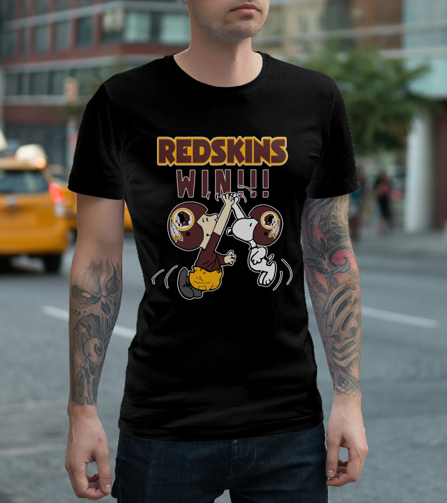 Redskins Win High Five Celebration With Iconic Characters T-Shirt