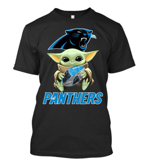Carolina Panthers Baby Yoda Football Fan Gear T-Shirt