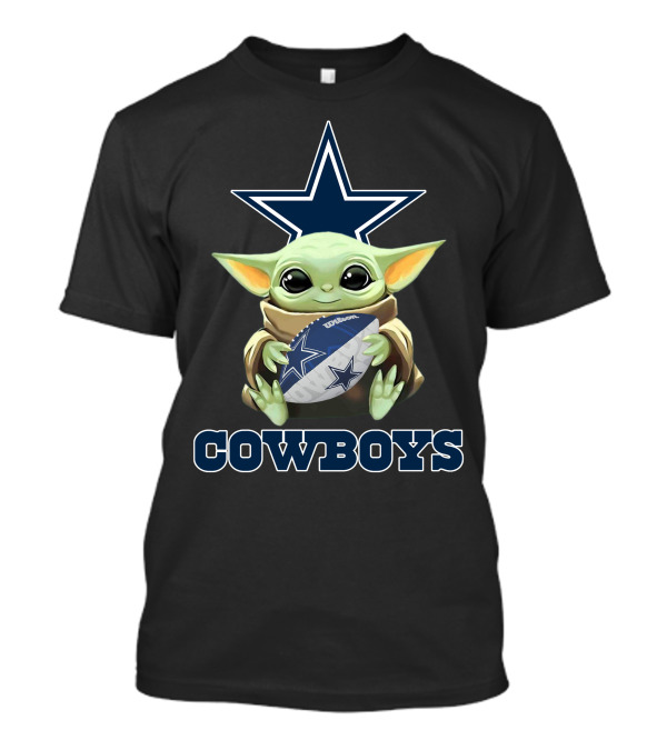 Dallas Cowboys Baby Yoda Football Star T-Shirt