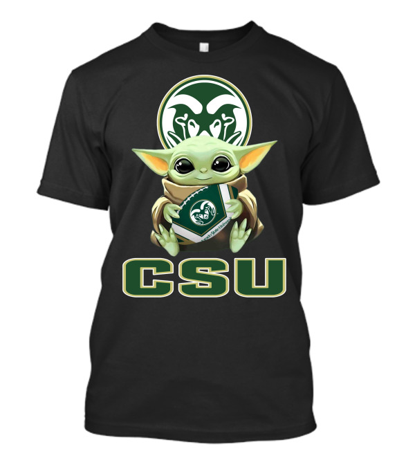 Colorado State Rams Csu Baby Yoda Football T-Shirt
