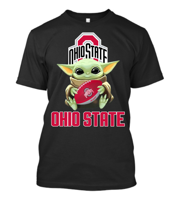 Ohio State Buckeyes Baby Yoda Football Fan T-Shirt