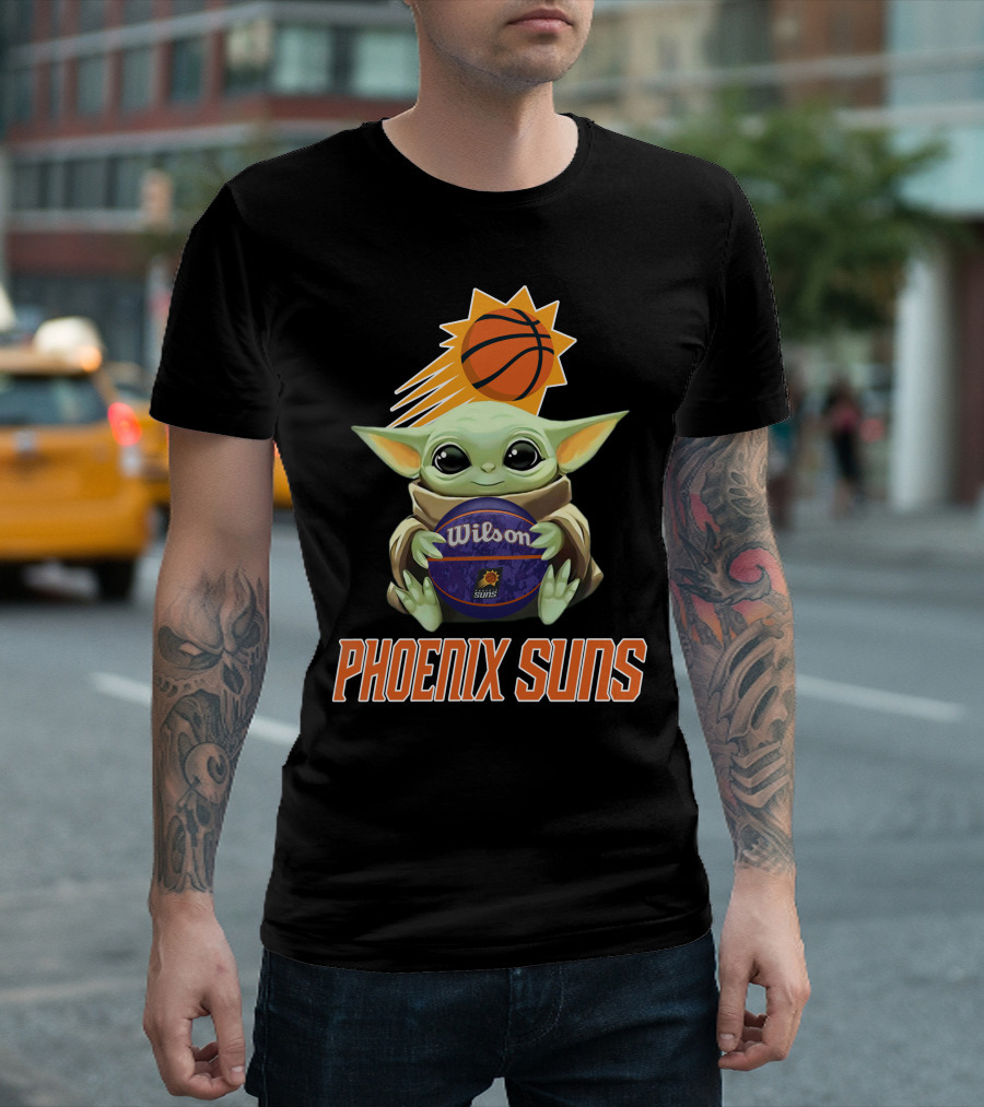 Phoenix Suns Baby Yoda Wilson Basketball T-Shirt