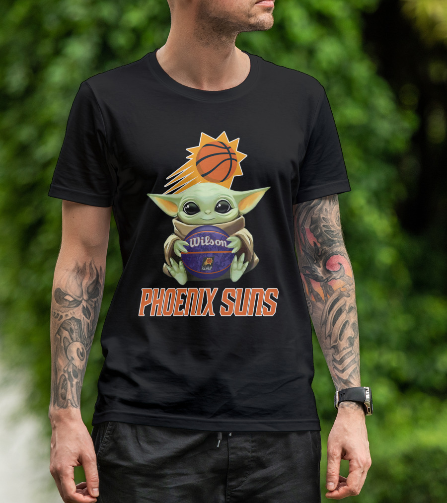 Phoenix Suns Baby Yoda Wilson Basketball T-Shirt