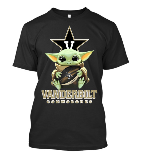 Vanderbilt Commodores Star Wars Yoda Football T-Shirt