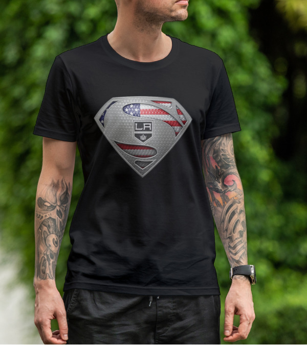 Los Angeles Kings American Superman Shield T-Shirt