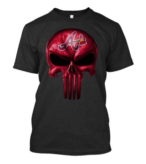 Atlanta Braves Skull Punisher T-Shirt