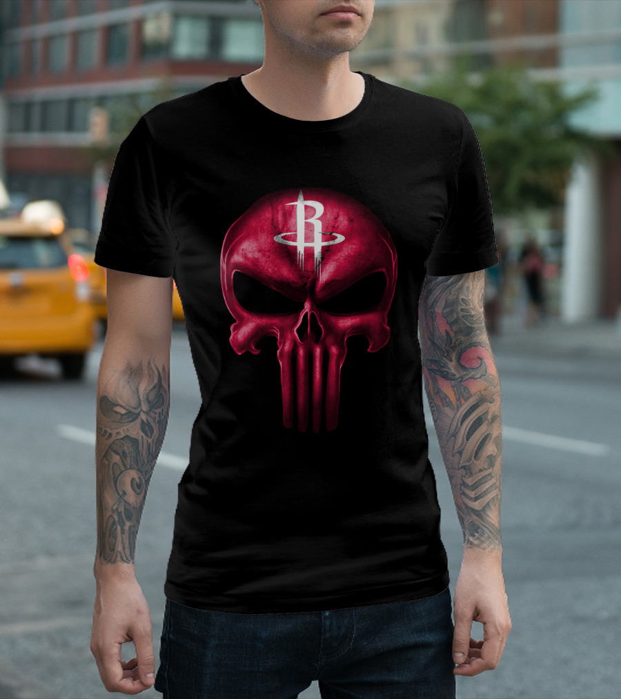 Houston Rockets Skull T-Shirt