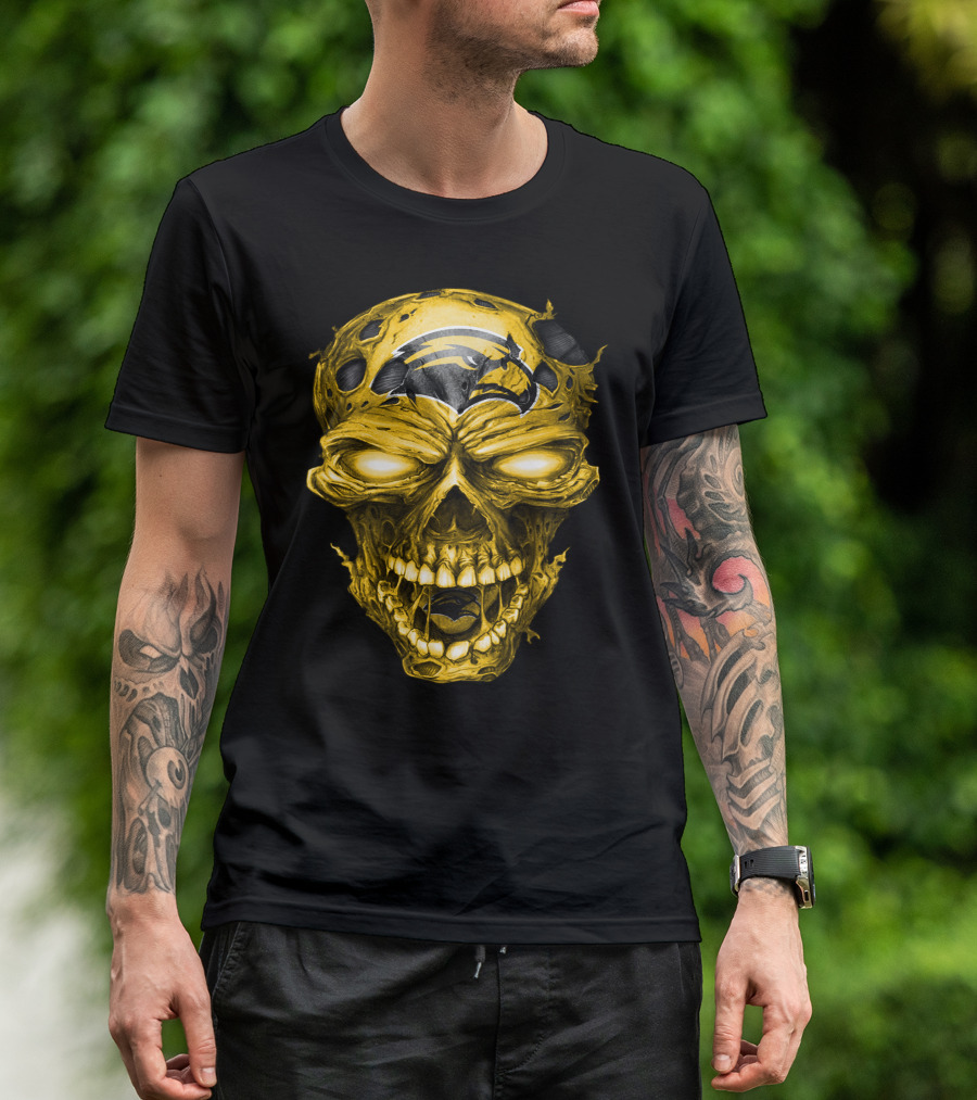 Southern Mississippi Golden Eagles Skull T-Shirt