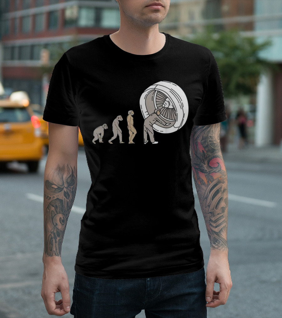 Evolution of Airplane Mechanic Aircraft Maintenance T-Shirt
