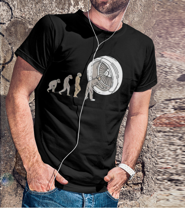 Evolution Of Airplane Mechanic Aircraft Maintenance T-Shirt