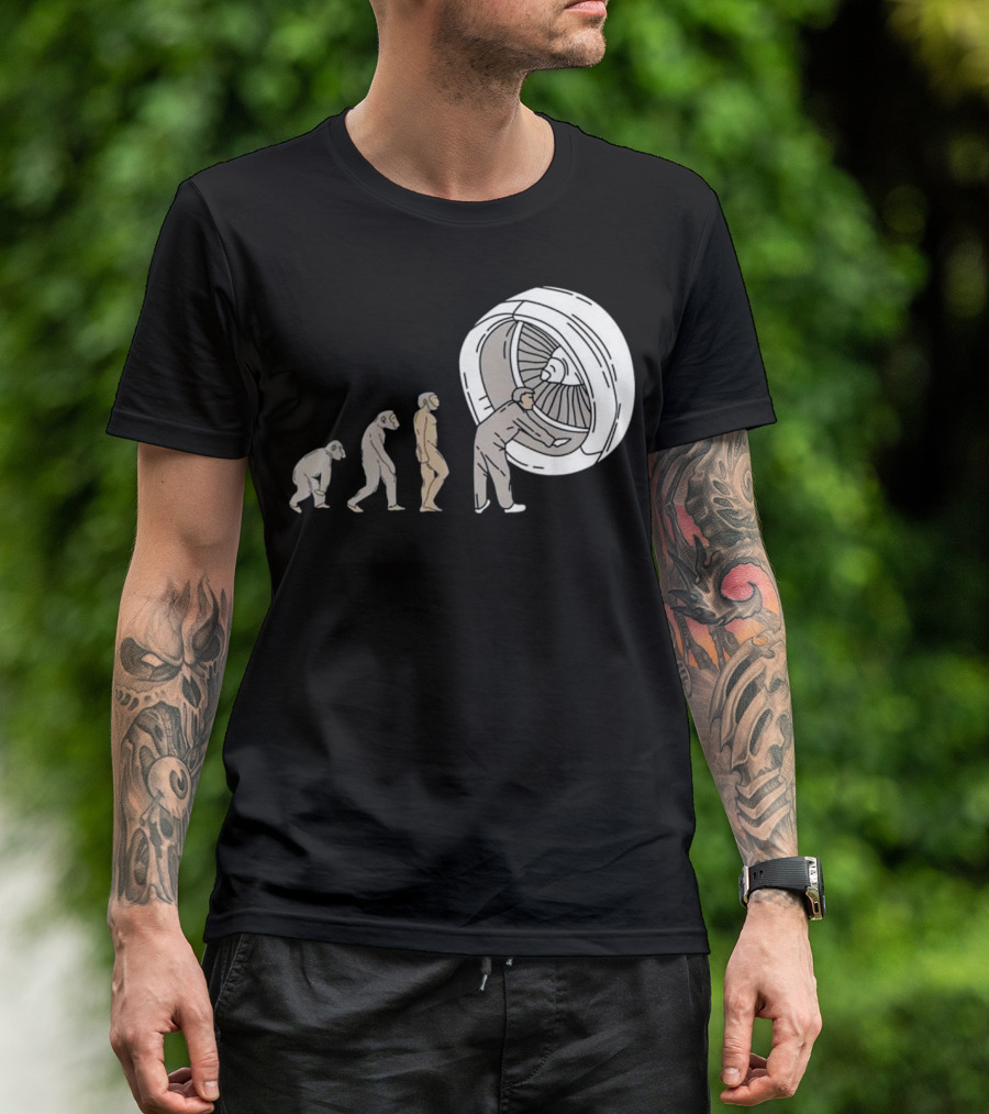 Evolution Of Airplane Mechanic Aircraft Maintenance T-Shirt