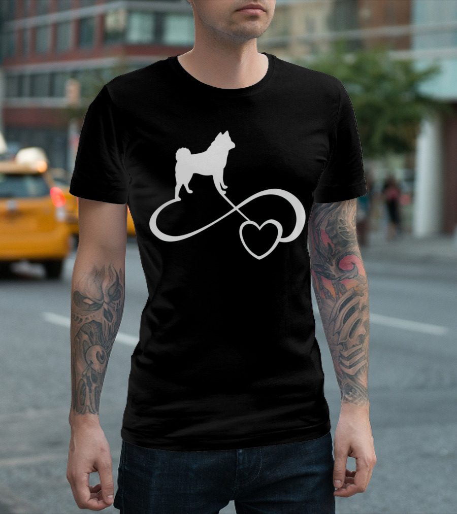Akita Dog Lover Infinite Heart Breed Endless Love T-Shirt