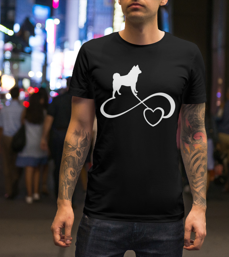 Akita Dog Lover Infinite Heart Breed Endless Love T-Shirt