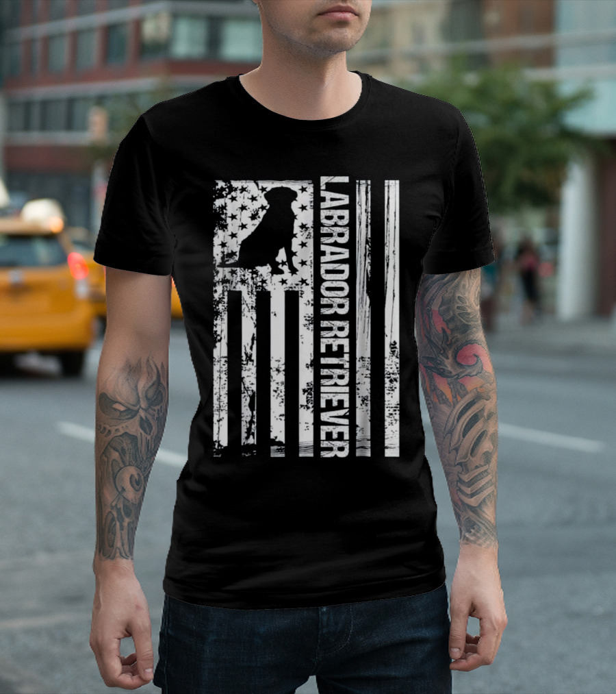 American Labrador Retriever Flag T-Shirt