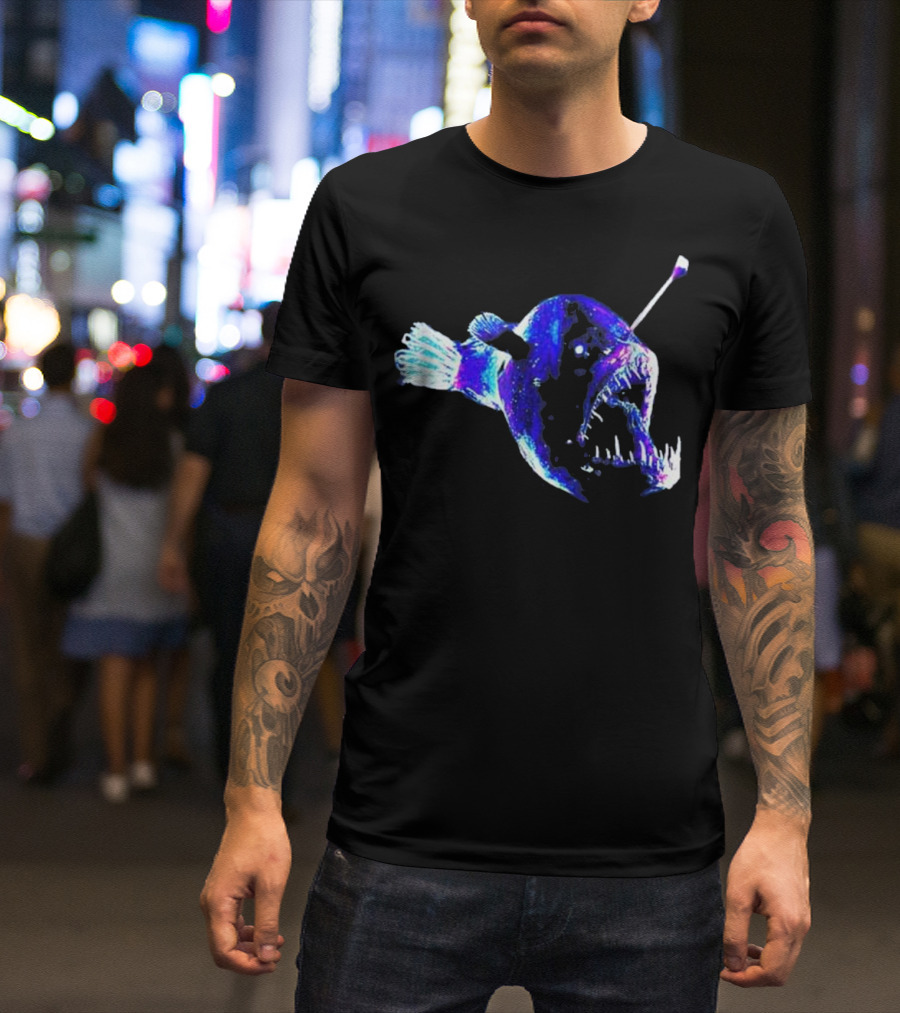 Angler Fish Night Glow Deep Sea Creature T-Shirt