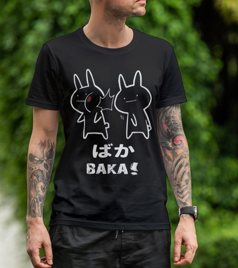 Baka Japanese Anime Rabbit Slap Manga Duo T-Shirt