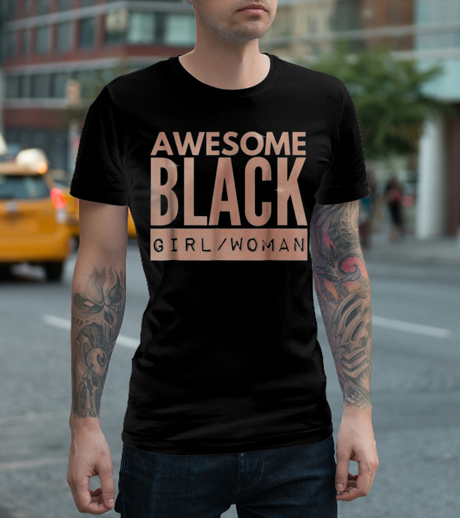 AWESOME BLACK GIRL WOMAN IN ROSE GOLD PROWD T-Shirt