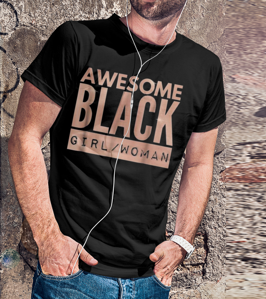 AWESOME BLACK GIRL WOMAN IN ROSE GOLD PROWD T-Shirt
