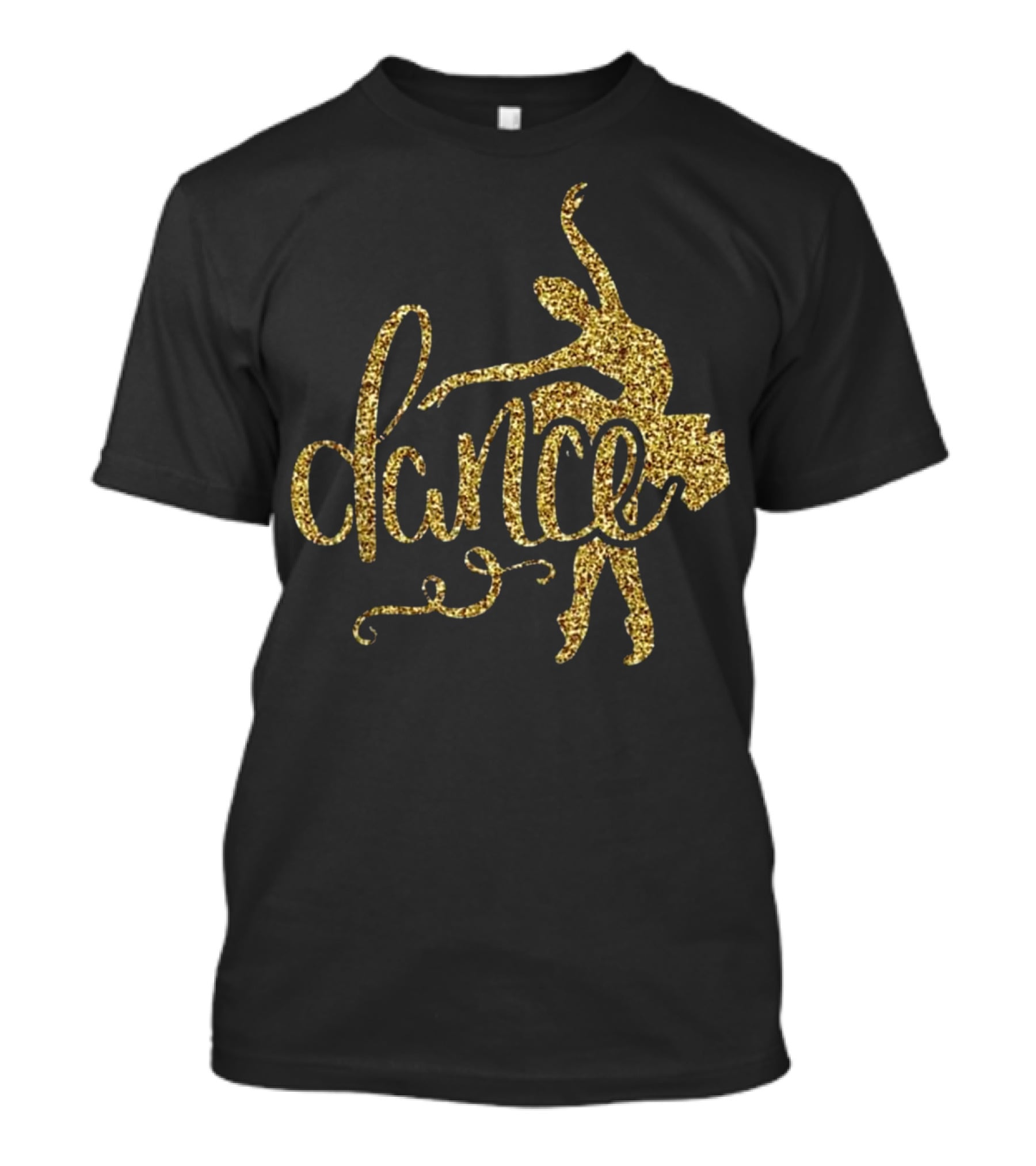Gold Ballerina Dance Ballet T-Shirt