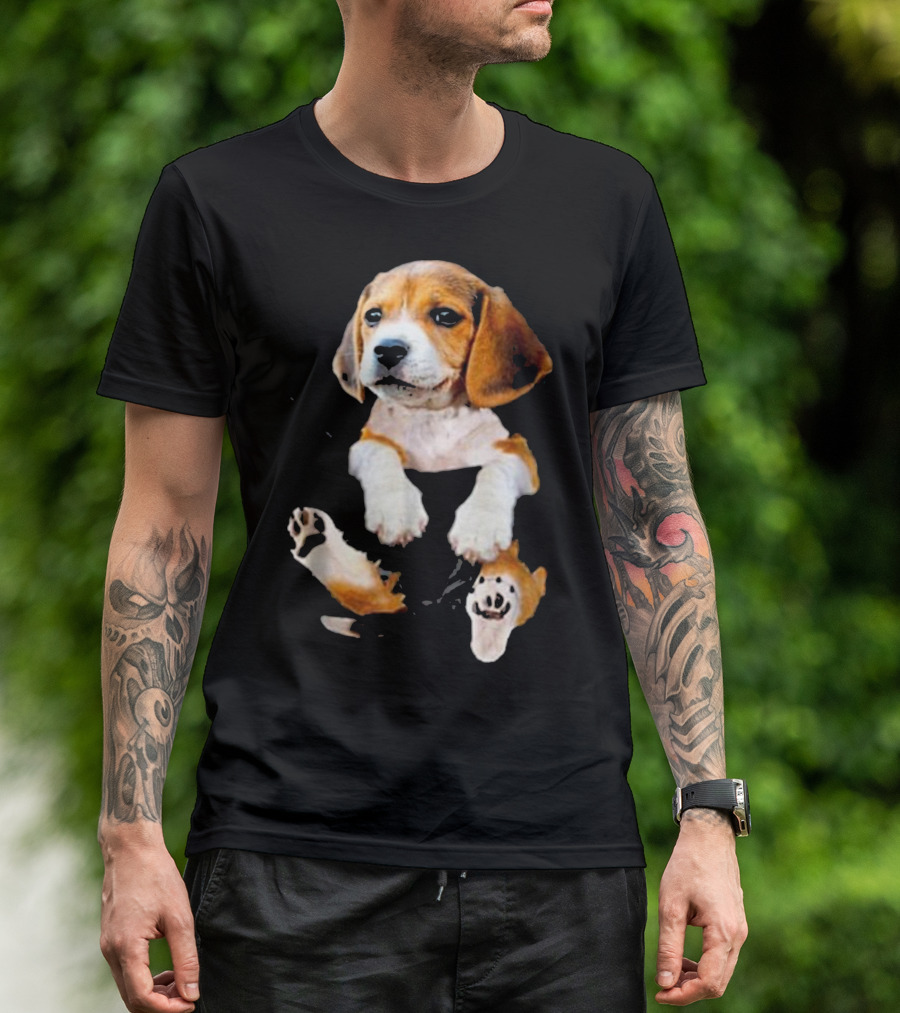 Beagle In Big Pocket T-Shirt