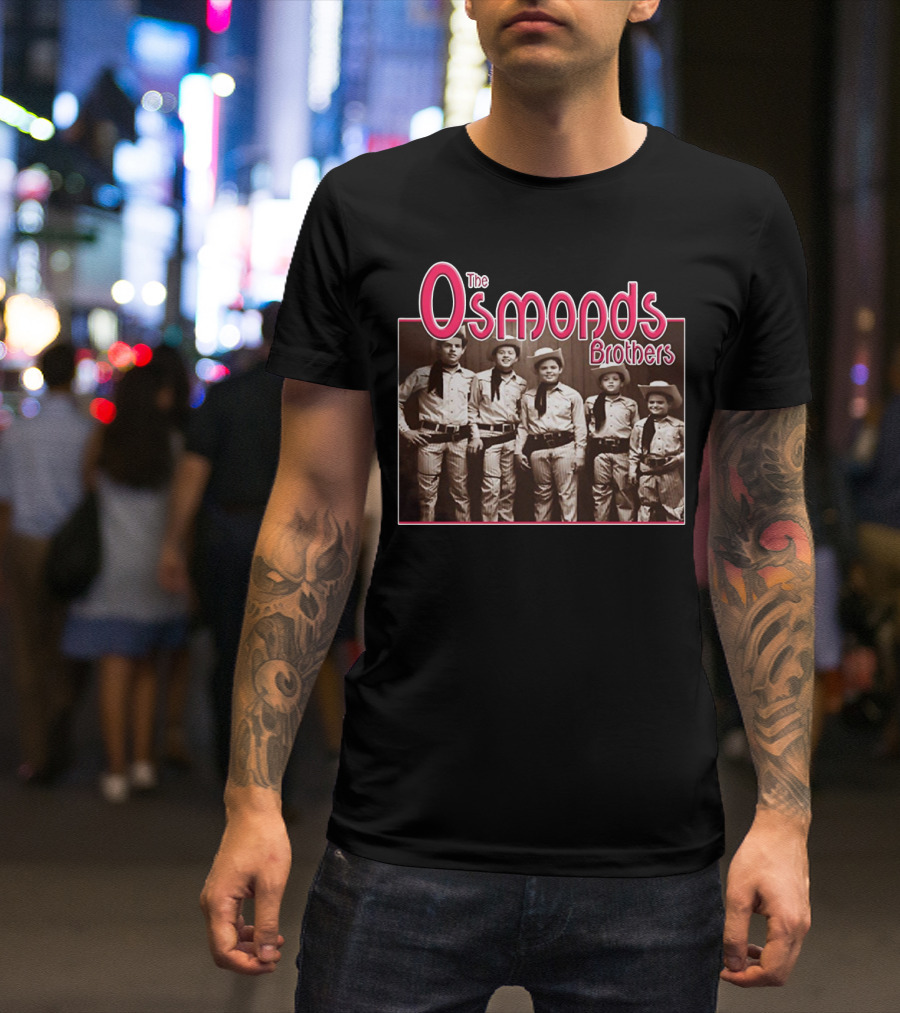 The Osmonds Brothers Vintage Cowboy Outfit Photo T-Shirt